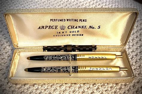 chanel no 5 gold pen|arpege chanel no 5 pens.